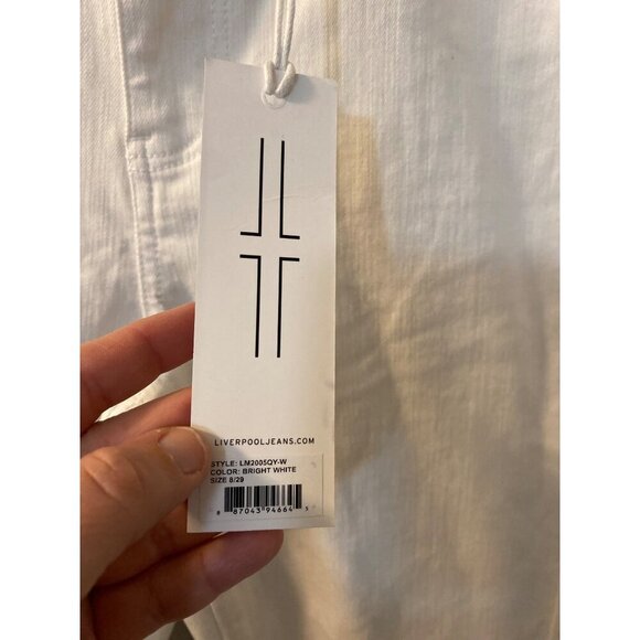 Liverpool Los Angeles Abby Ankle Skinny Jeans (Bright White) size 8/29 nwt - Picture 4 of 8